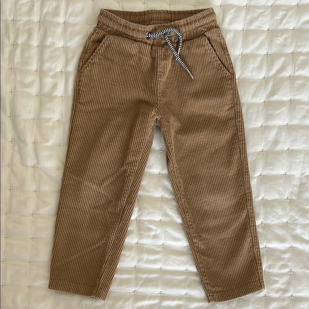 Kids Tan Corduroy Pants